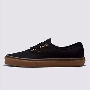 Vans Authentic - Army Black Canvas with Gum Sole - 8.5M